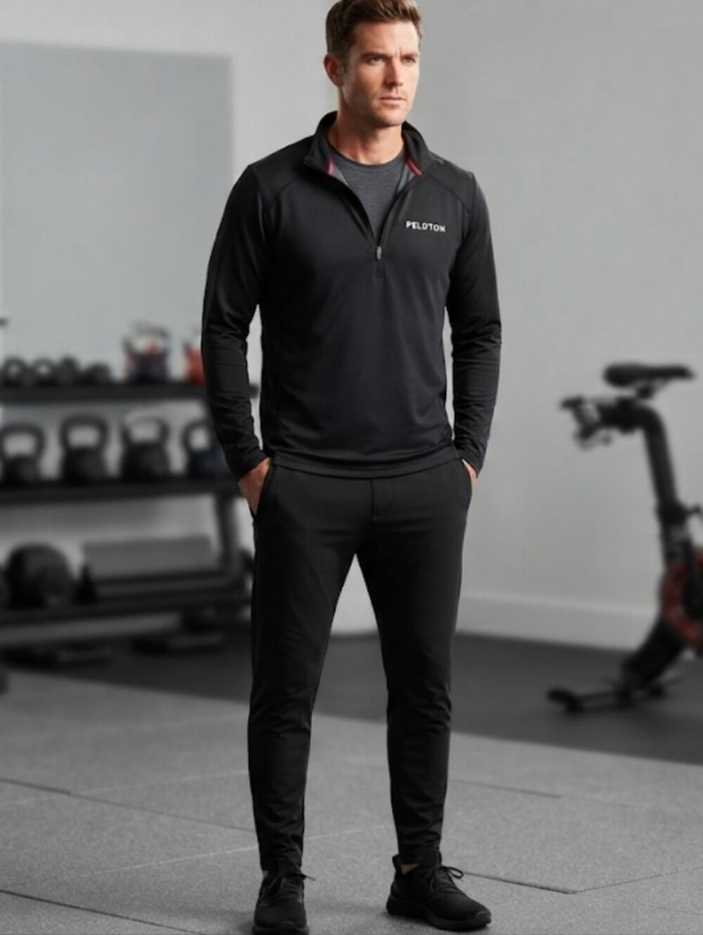 Rhone x Peloton Men's Polartec 1/4 Zip Pullover Jacket Large